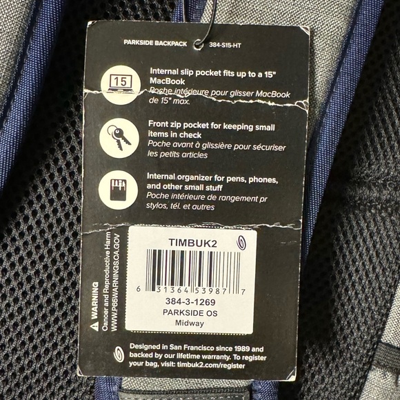 NEW Timbuk2 Parkside Laptop Backpack - Picture 8 of 8